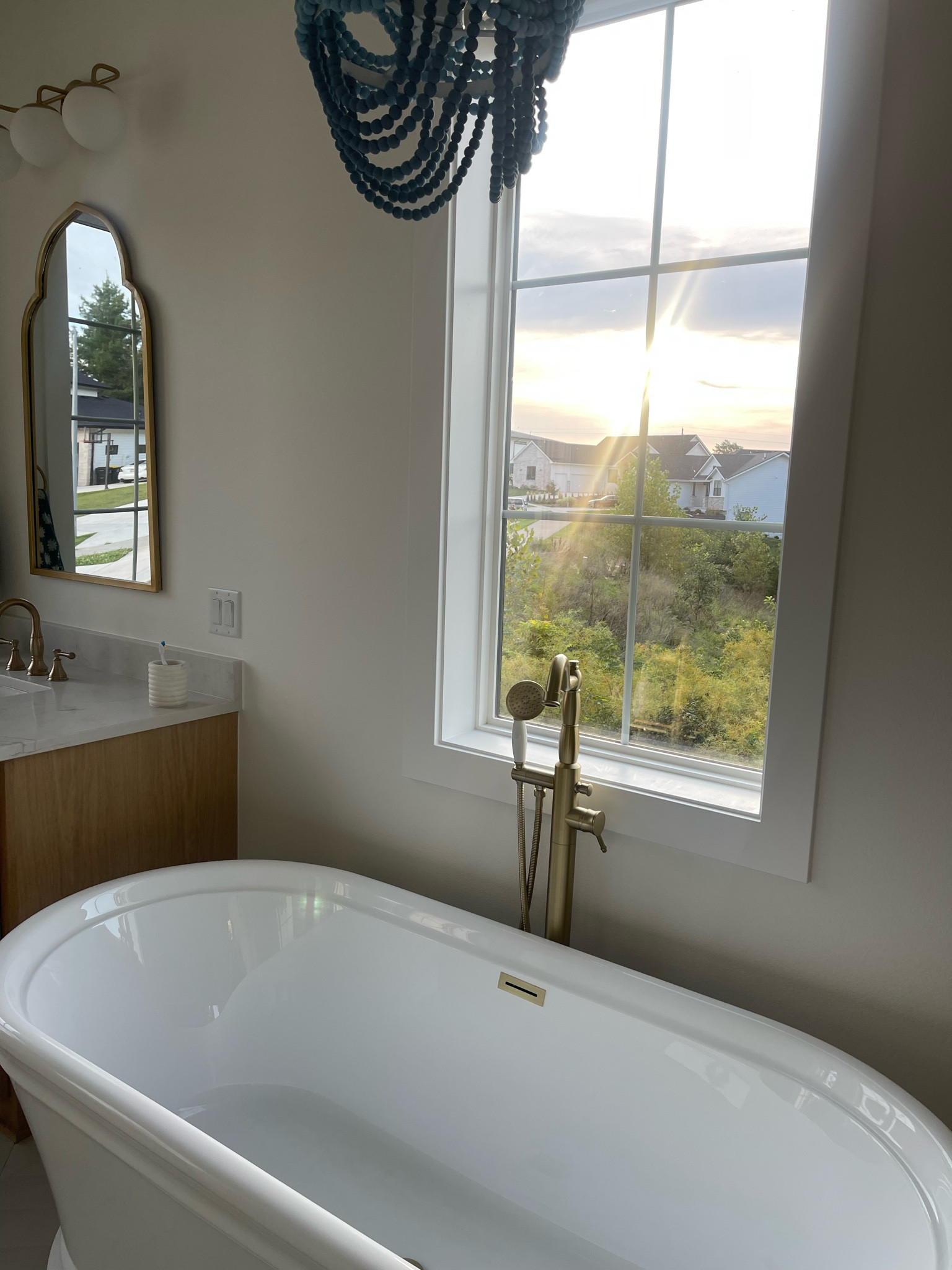 Primary Bathroom Fixtures // Bath tub // Delta Sink Fixtures and Faucets // Husk Homes // Iowa Custom Built Home // 

#LTKHome