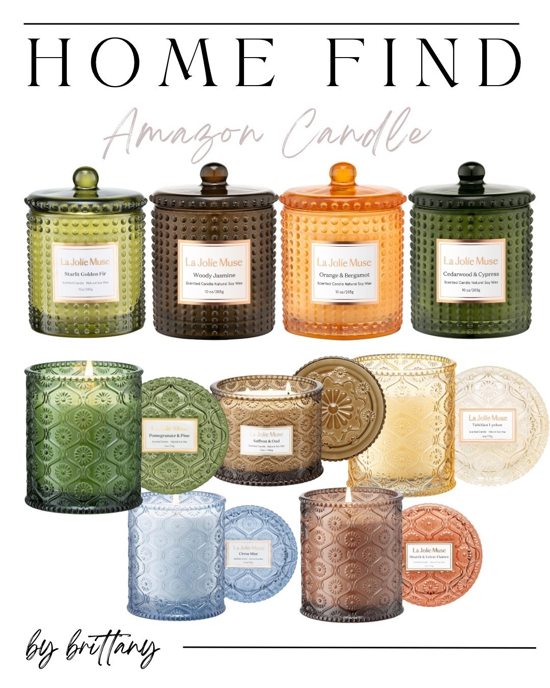 Amazon home find that looks $$$ but isn’t 🤍

These hobnail glass candles are one of those rare pieces that instantly elevate a space — coffee tables, bathrooms, shelves, or nightstands — without the luxury price tag.

✨ Clean burn
✨ Stunning textured glass (reuse the jar after!)
✨ So many rich, cozy scents
✨ Makes the perfect hostess or self-care gift

I love grabbing a few to keep around the house and restocking before guests come over — they always get compliments.

👉 Linked here — Amazon home finds like this tend to sell out fast.

#LTKFindsUnder50 #LTKGiftGuide #LTKHome