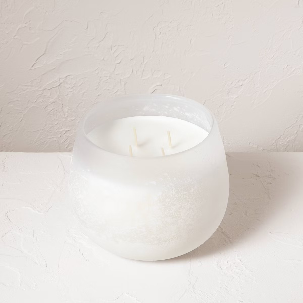 Clarity Fashion Salted Glass Wellness Jar Candle White - Casaluna™ | Target