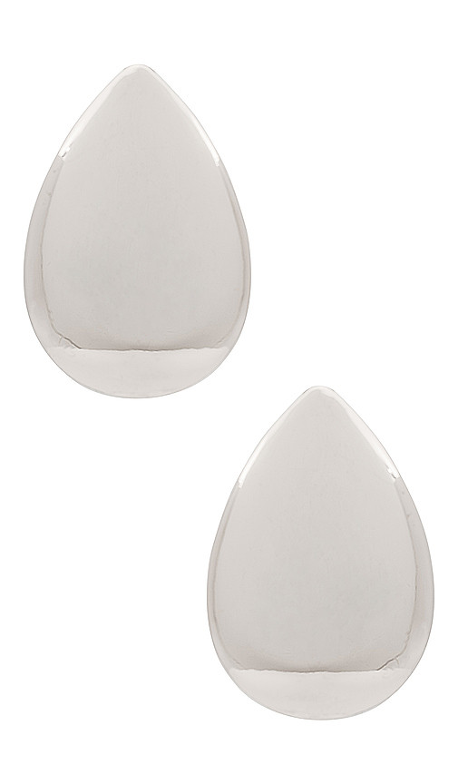 Tear Drop Earrings in Rhodium | Revolve Clothing (Global)