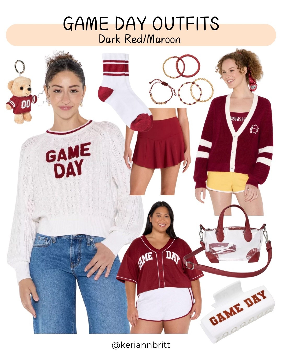 Game Day Outfit (xxs-4x)

Football Outfit / Gameday / college football / ncaa football / nfl outfit / high school football / women’s football outfit / girls game day outfit / school spirit / school colors / spirit wear / football outfit / college football game / tailgating / tailgate outfit / football gifts / dark red / maroon game day / crimson game day / Alabama crimson tide / bama game day / usc Trojans / Florida state university seminoles / Texas A&M Aggies / Mississippi State / South Carolina Gamecocks / Stanford / Indiana Hoosiers / Oklahoma Sooners / Minnesota Golden Gophers / San Fransisco 49ers / Washington Commanders 

#LTKActive #LTKSeasonal #LTKU