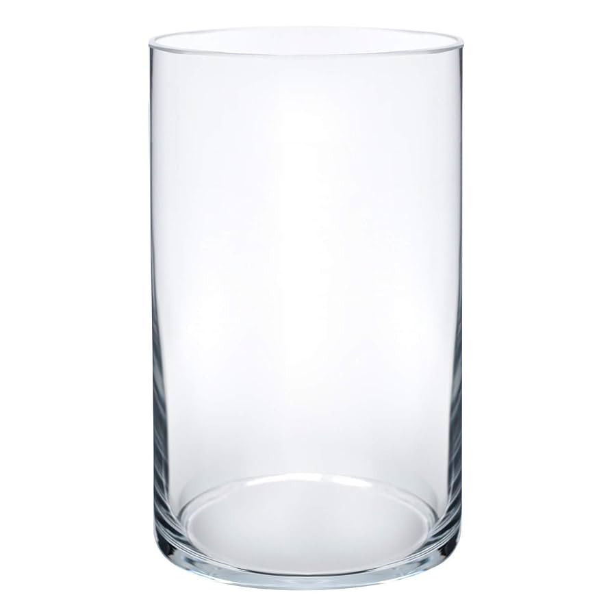 Royal Imports Flower Glass Vase Decorative Centerpiece For Home or Wedding - Cylinder Shape, 6" T... | Amazon (US)