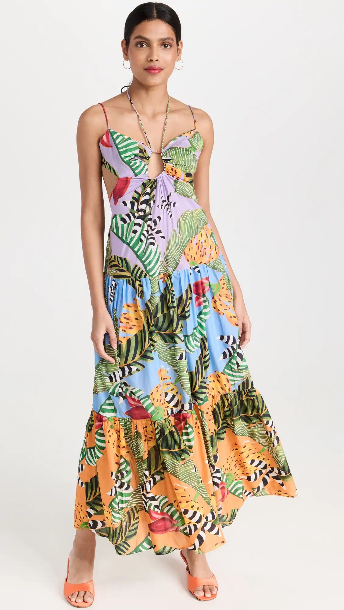 Mixed Striped Bananas Maxi Dress | Shopbop