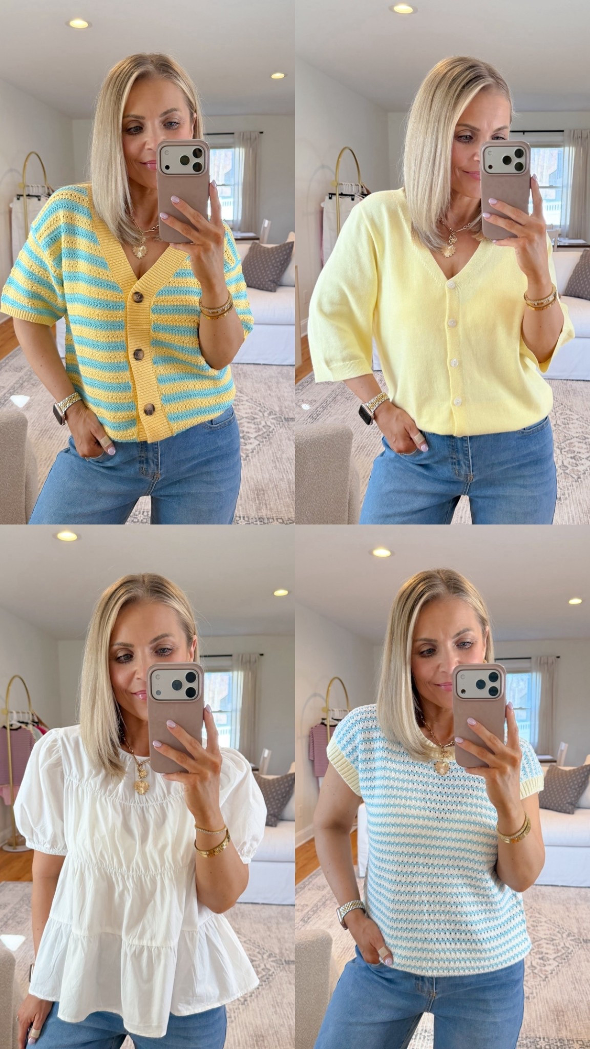 Amazon spring tops that can easily be worn into summer too! They look and feel so much more expensive than they are and everything comes in a variety of colors!☀️🌸


Amazon fashion, Amazon finds, spring tops, summer tops, spring outfits, spring style, spring fashion, summer outfits, summer style, casual style, petite fashion midsize fashion

#LTKMidsize #LTKPetite #LTKSeasonal