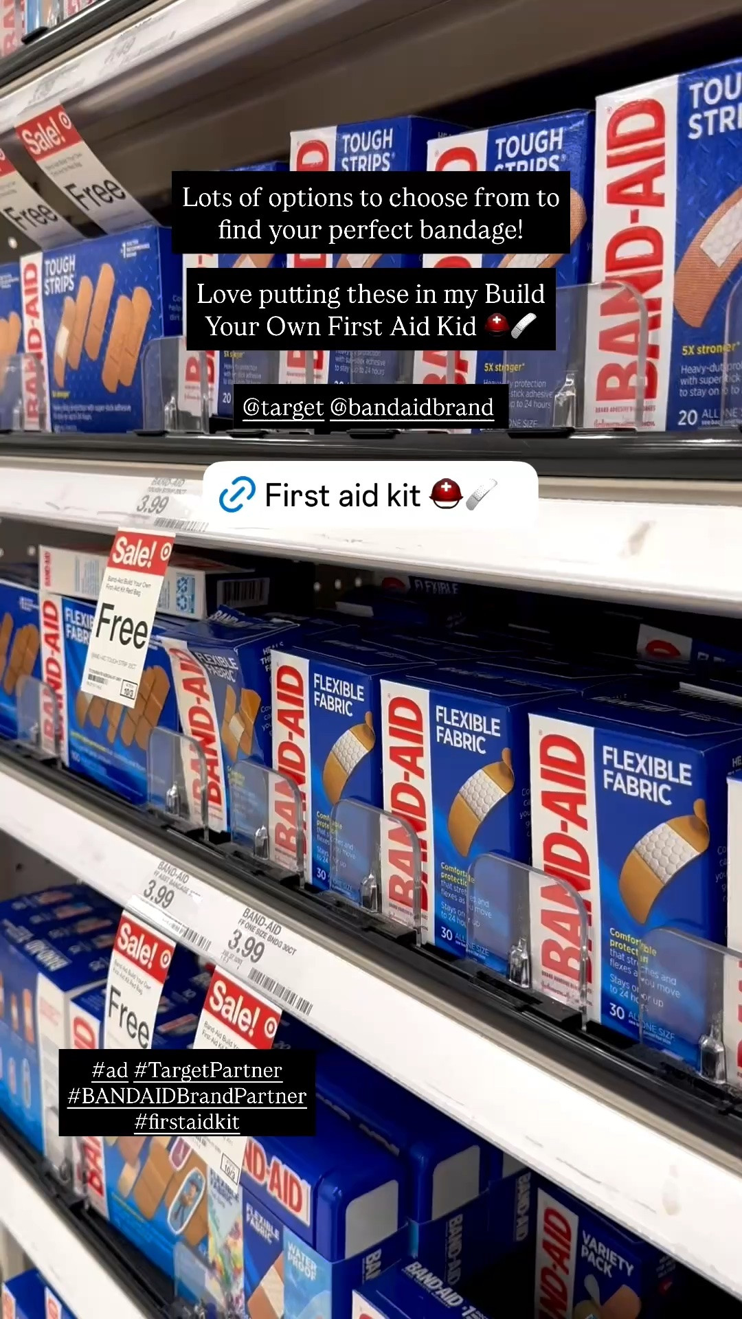 #ad BAND-AID ® Brand Bandages make everything better! 🩹 feeling excited to go into next year with my first aid kid restocked! 🤸🏻 @bandaidbrand @target
#ad #TargetPartner #BANDAIDBrandPartner #firstaidkit (@shop.LTK #lktknit)