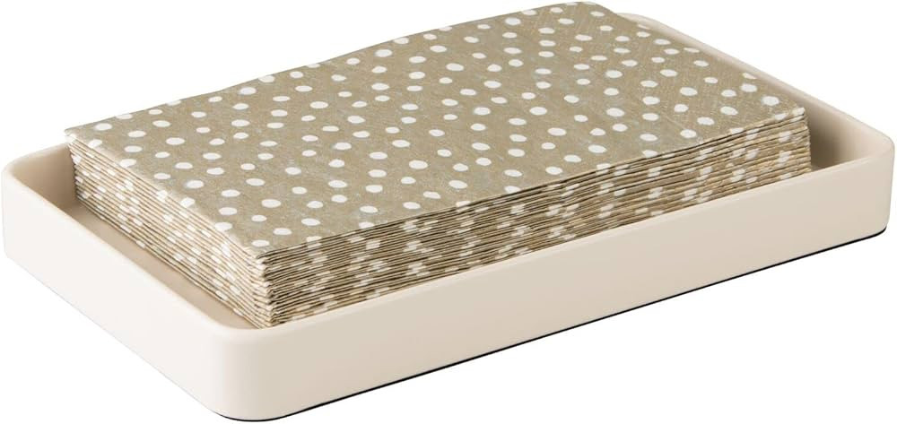 mDesign Modern Decorative Metal Guest Hand Towel Tray Holder Organizer for Disposable Paper Napki... | Amazon (US)