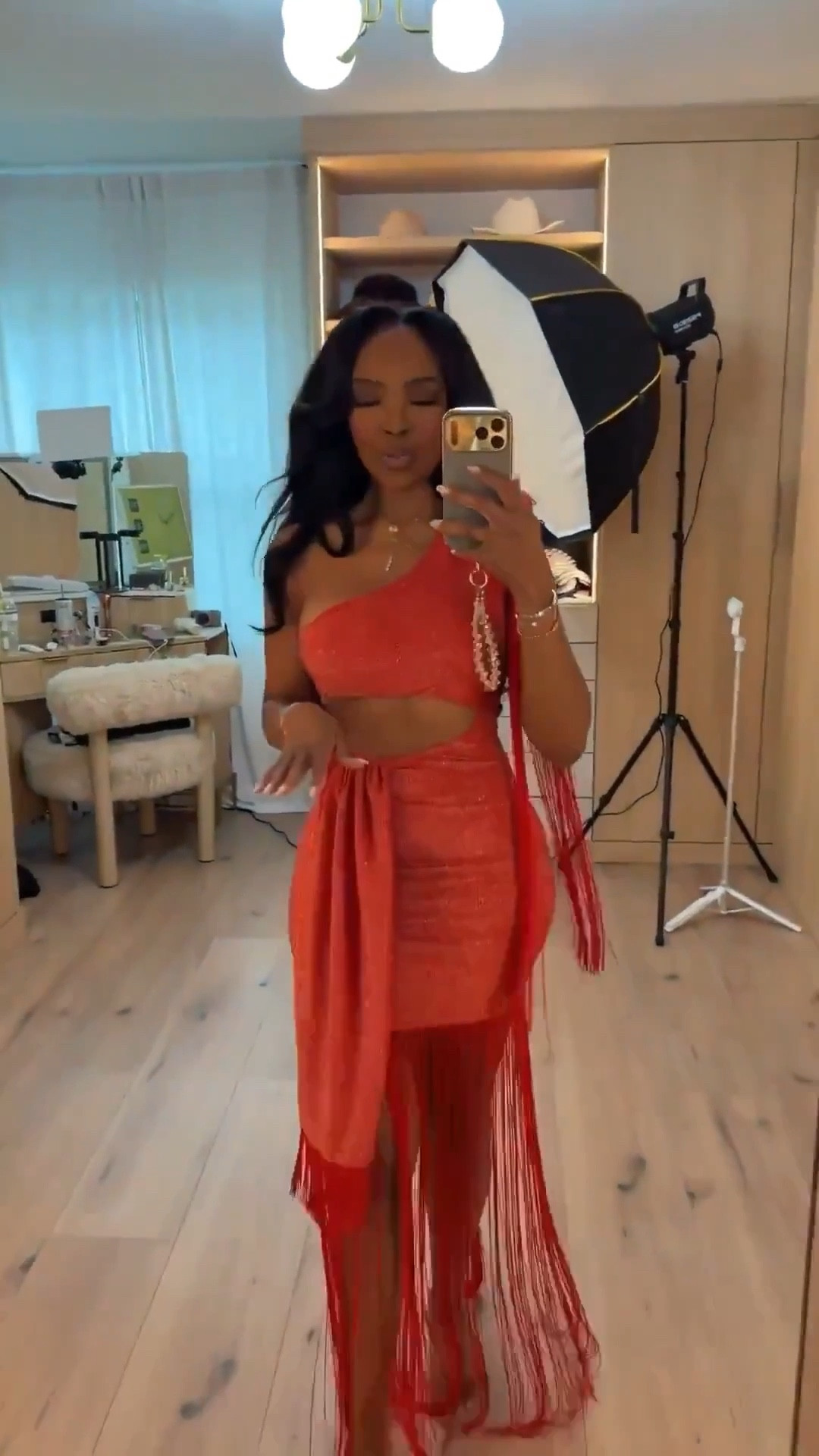 ✨ A Bold Moment with Maximum Movement

This one-shoulder red dress delivers instant drama with its sculpted cutout, soft shimmer, and cascading fringe that moves beautifully with every step. The asymmetric silhouette feels high-impact yet elegant, making it a statement piece that commands attention the moment you walk in.

Perfect for:
• Holiday parties
• Birthday dinners
• Night-out events

📏 Sizing:
Dress: Small

Measurements:
5’4” · 138 lbs · 34D · 27” waist · 40” hips

Tap to get details.

Statement dress inspiration, red fringe dress styling, bold evening outfits, glamorous night-out looks, eye-catching silhouettes for special events.

Follow me on Instagram and YouTube @kirasfashionfinds

#LTKHoliday #LTKPetite