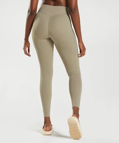 Gymshark Whitney Everyday Pocket Leggings - Cement Brown | Gymshark US