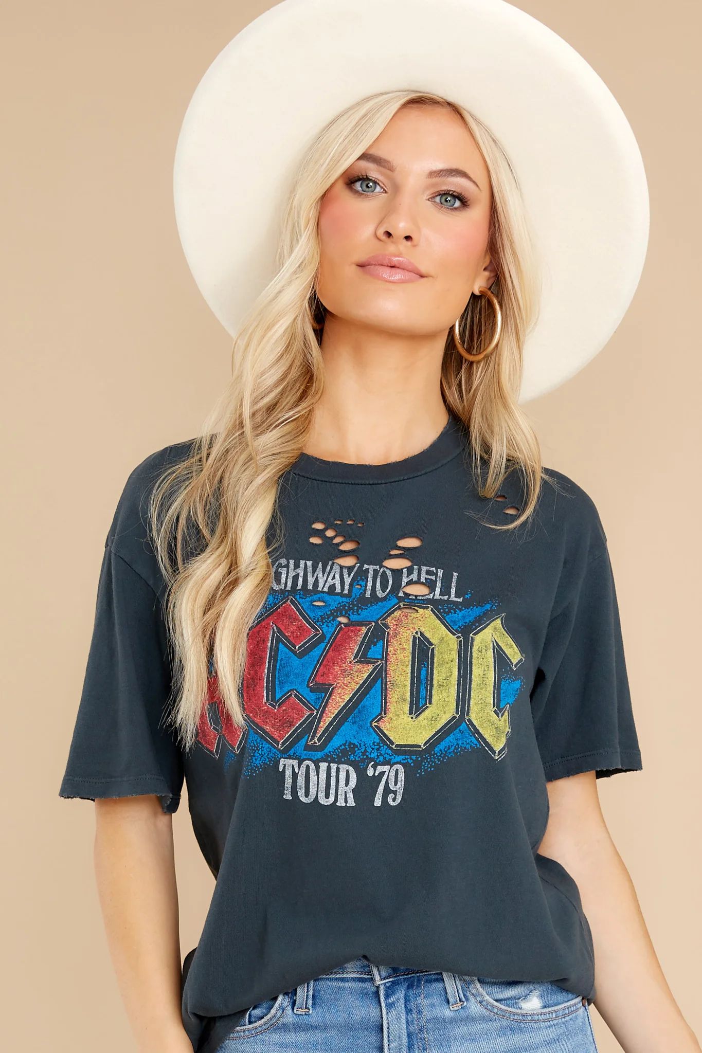 AC/DC Highway To Hell Vintage Black Weekend Tee | Red Dress 