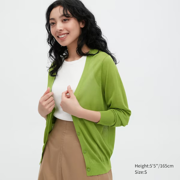 Light V-Neck Long-Sleeve Cardigan | UNIQLO (US)