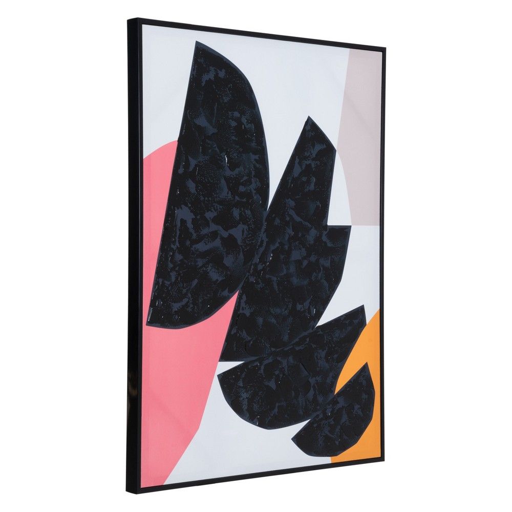 ZM Home 37 Abstract Rectangular Framed Canvas, Multi-Colored | Target