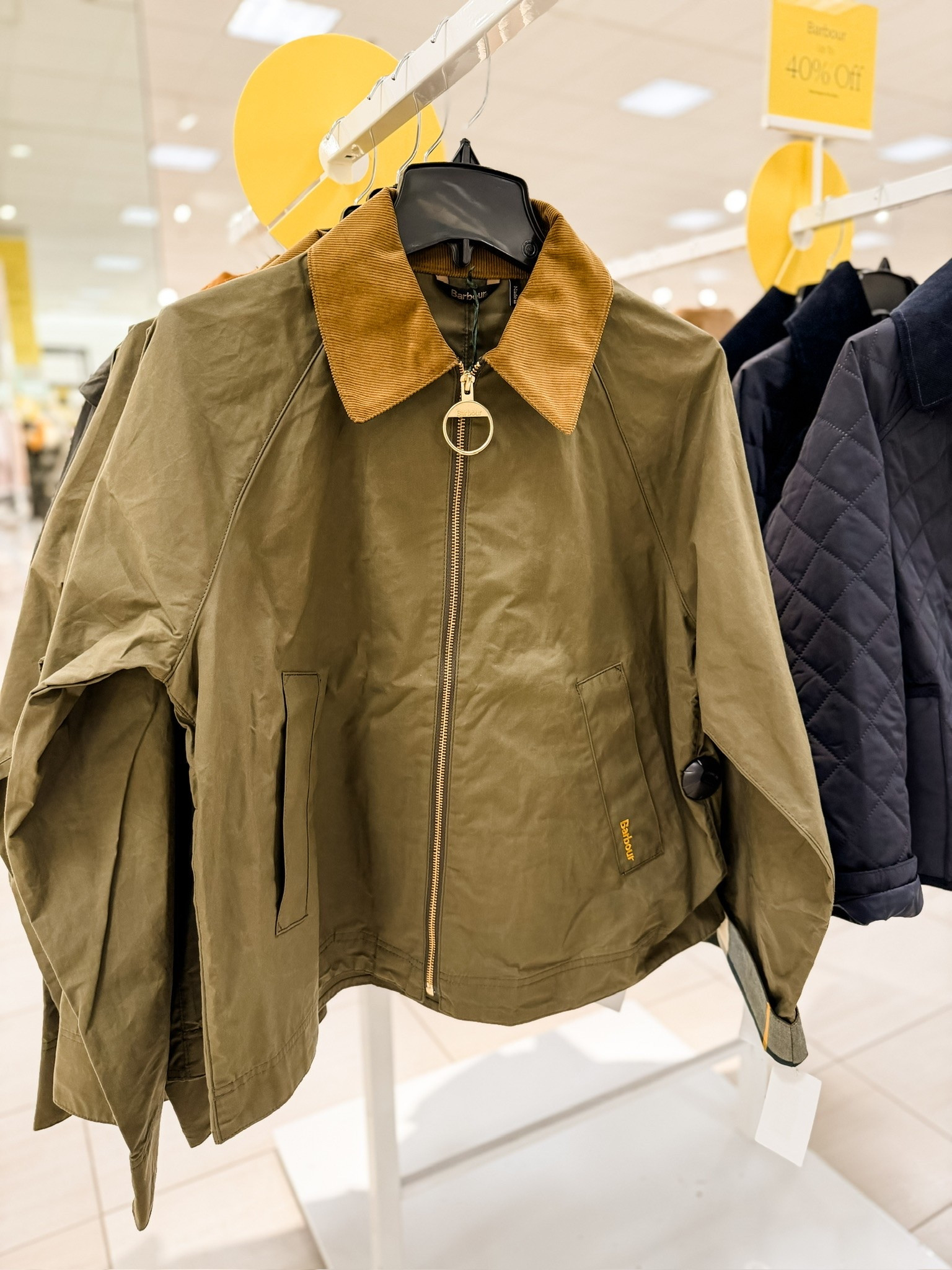 This dark green Barbour jacket is so good! Truly such great quality jackets that are popular for a reason! It’s 100% cotton and water resistant as well so great for rainy days!

Loverly grey, Barbour jacket sale, Nordstrom anniversary sale, nsale 2026, olive green utility jacket zip, wardrobe staple timeless jacket

#LTKSeasonal #LTKSaleAlert