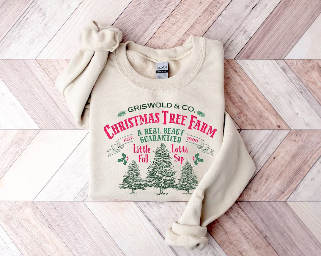 Griswold Christmas Tree Farm Sweatshirt Holiday Sweatshirt - Etsy | Etsy (US)