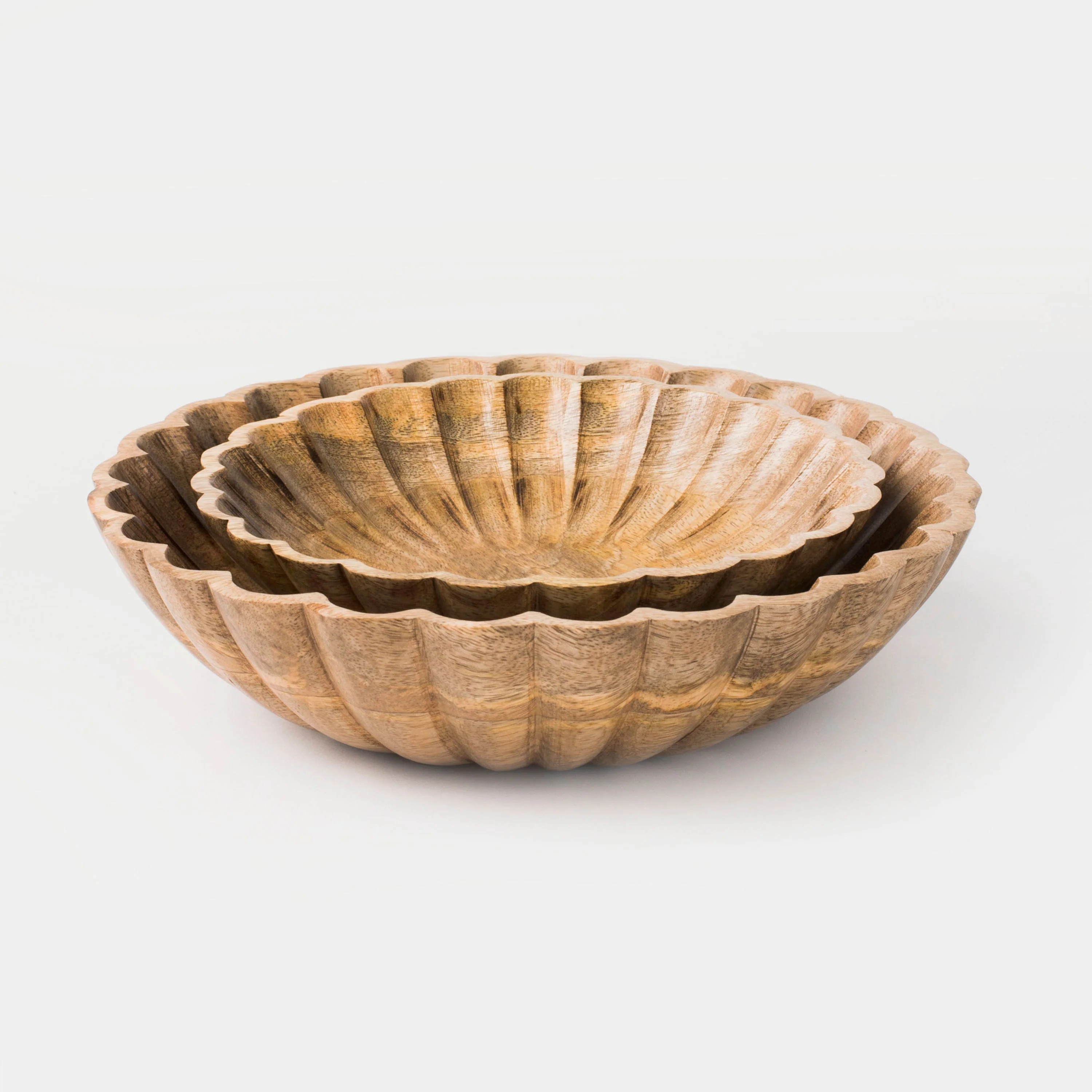 Scallop Serenity Bowls - Natural | Cove Home