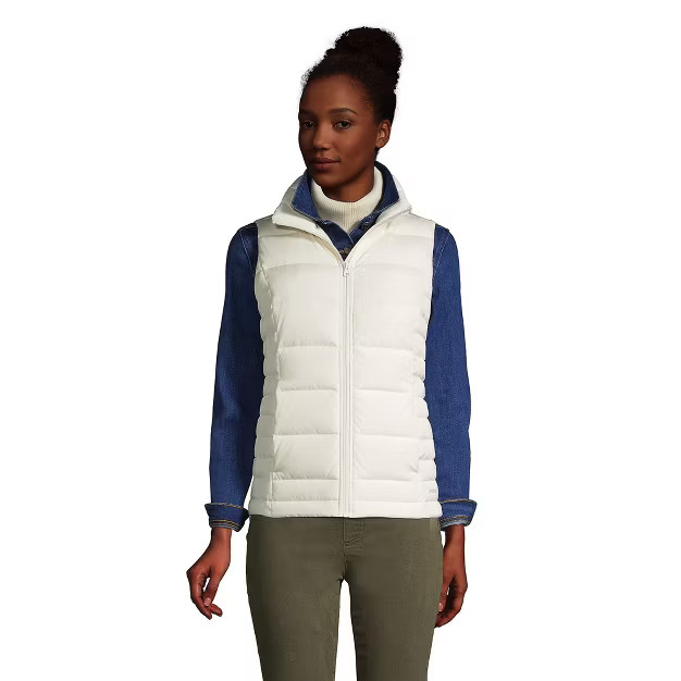 Lands' End Women's Winter Down Puffer Vest | Target
