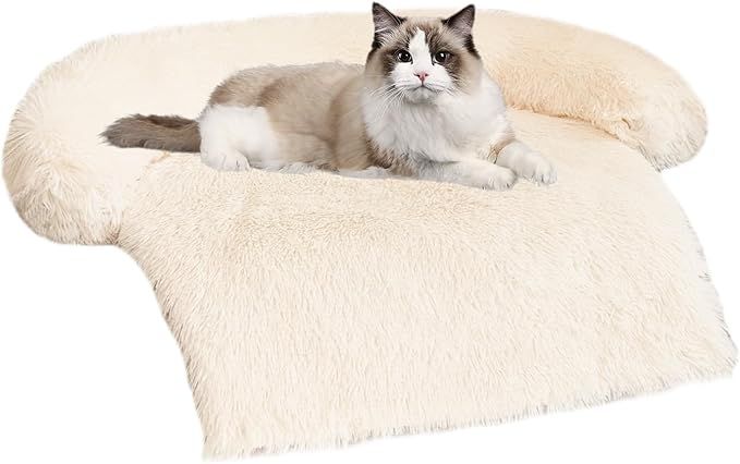 WELLYELO Small Calming Dog Bed Dog Sofa Couch Beds for Small Dogs and Cats Fluffy Plush Dog Mats ... | Amazon (US)