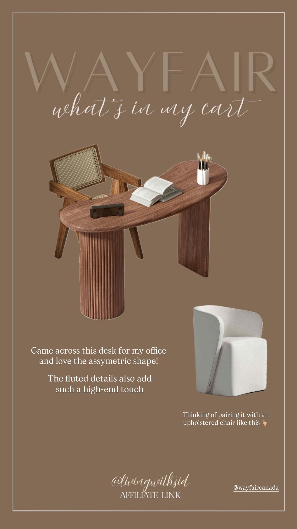 Came across this desk for my office and love the shape and wood tone. 
Currently on sale too! 

Wayfair Canada 
#LTKhome #WayfairCanada

#LTKsale #LTKcanada