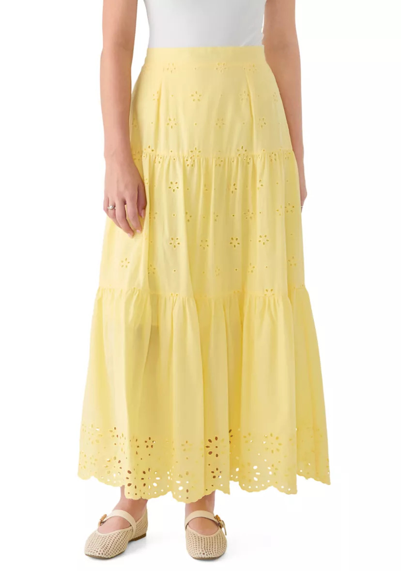 Women's Maxi Eyelet Skirt | Belk