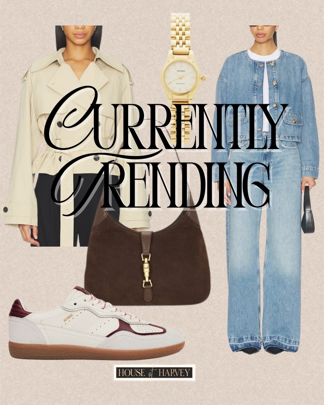 CURRENTLY TRENDING—this week it’s all about modern everyday outfits that feel current but never overdone. Timeless silhouettes, modern details, and easy combinations designed to support real life. Simple pieces, styled intentionally. I found some amazing pieces all from Revolve (denim jacket and jeans, cropped trench, sneakers, suede handbag and watch) that are so chic and embody this style vibe! All linked ⬆️

#ltkcreator #ltkfinds #ltkwatchnow #revolve #revolvefinds #denimjacket #croppedtrench #sneakers #handbag #suedebag #watch

#LTKgrwm #LTKSeasonal #LTKootd