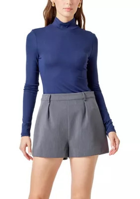 Endless Rose Women's Turtleneck Top, Navy Blue, Small | Belk