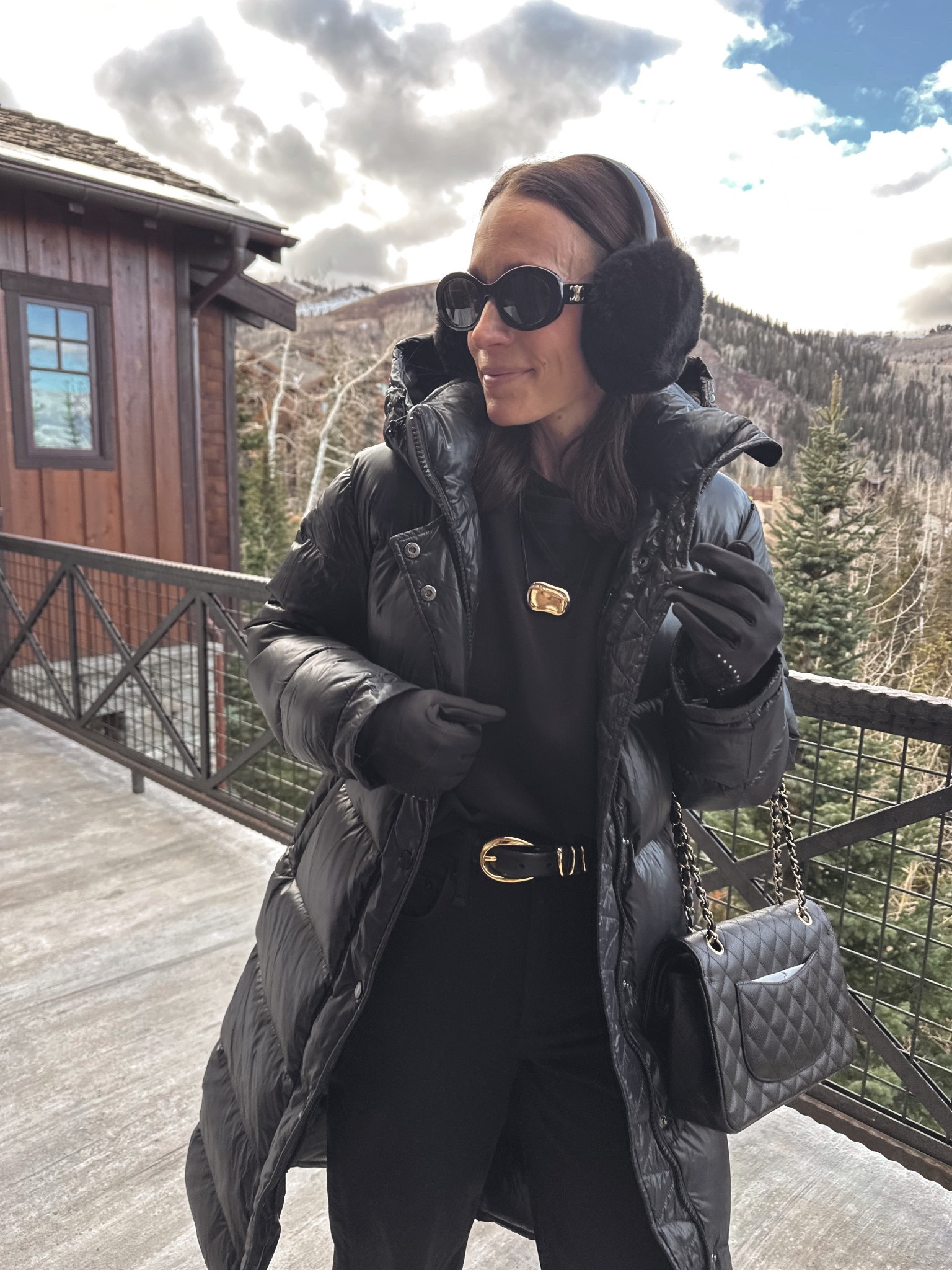 Winter weather outfit 
Maxi glossed puffer coat is so warm without adding bulk true to size 

#LTKPetite #LTKOver40