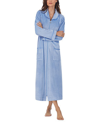 Women's Zip-Front Velour Ballet Robe | Macy's