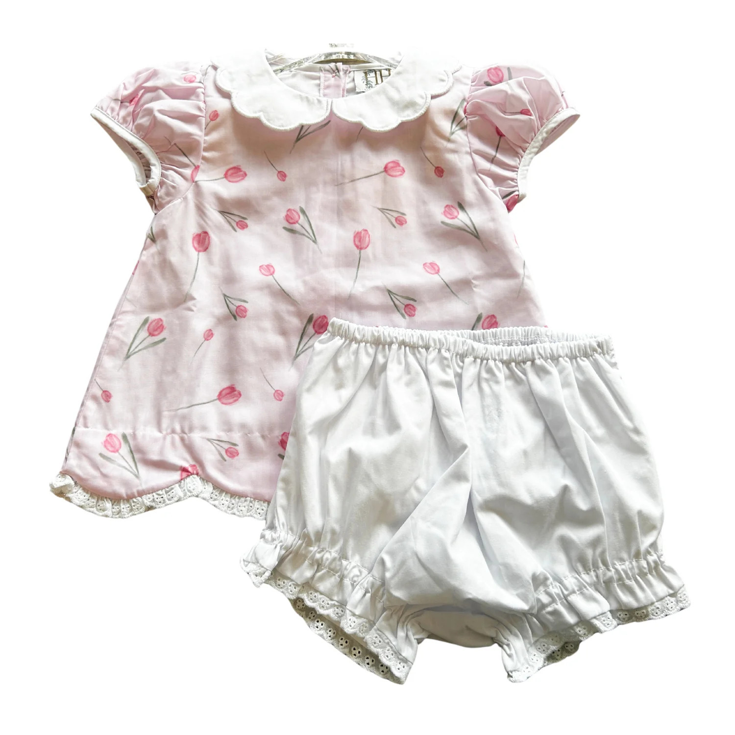 Girls Tiptoe Tulip Top and Bloomers Set | Hamner Hill