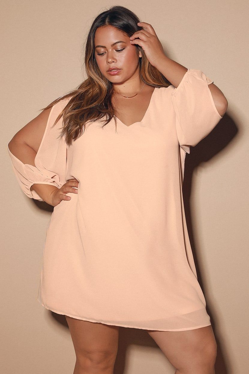 Shifting Dears Blush Pink Long Sleeve Dress | Lulus (US)