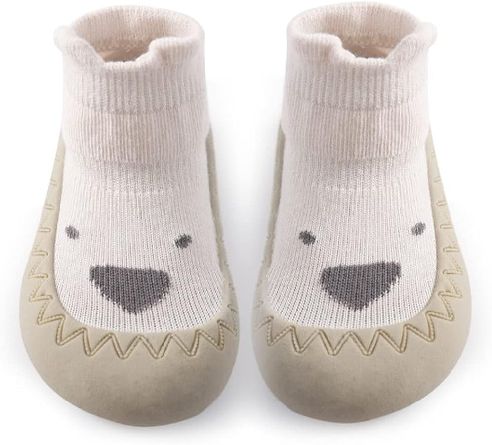 Exegawe Baby Sock Shoes Toddler Cartoon Soft Rubber Sole Non Slip Floor Slipper for Boys Girls Fi... | Amazon (US)