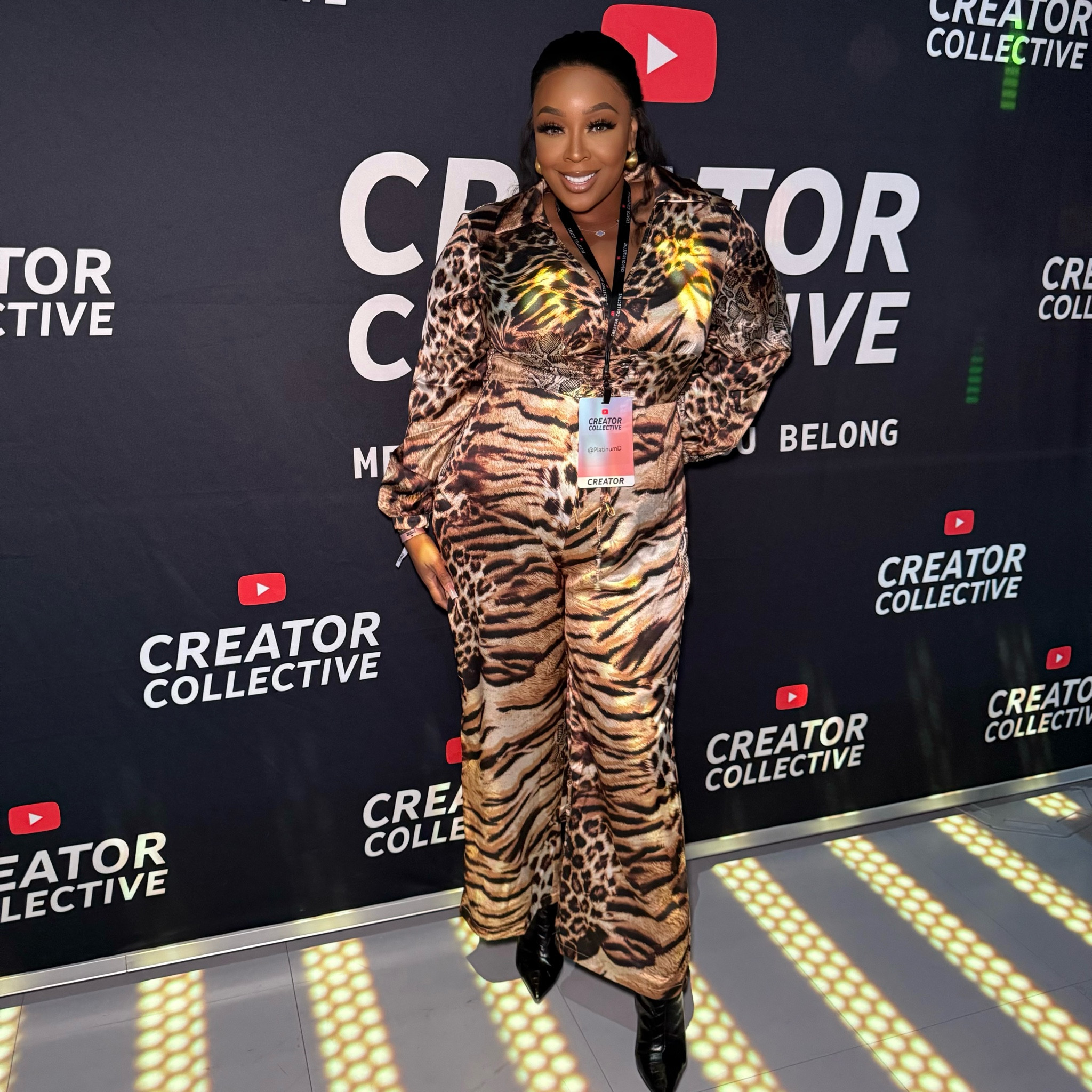 Leopard silk pantsuit 

#LTKPlusSize #LTKMidsize #LTKOver40