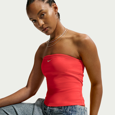 Women's Nike Sportswear Tight Tube Top in Black | IR1643-010 | Nike (US)