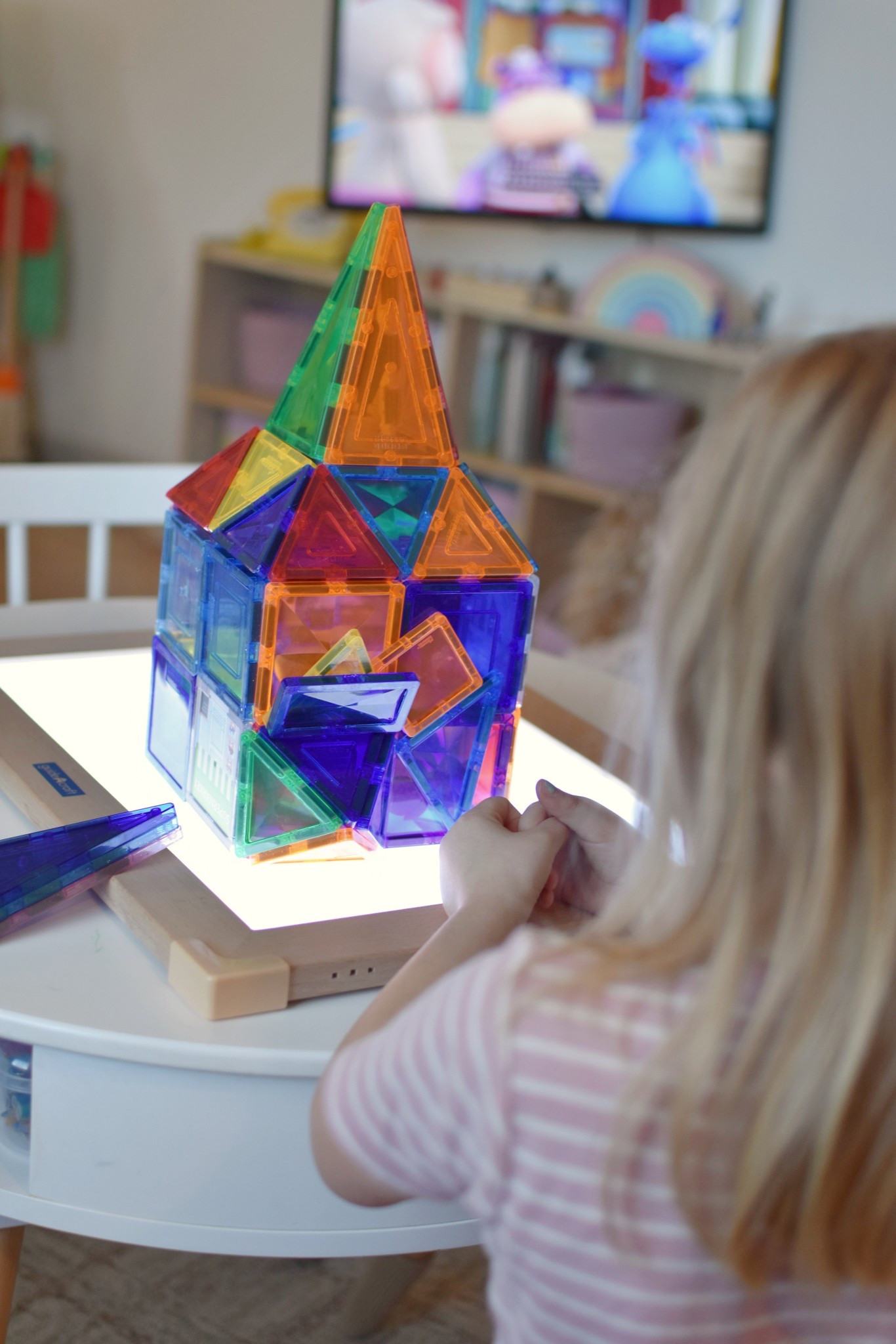 We gave this light tablet to our daughter for her birthday (4th) last year and it’s been such a great tool for play and learning! She loves to build, trace, and work on letters & numbers. The size is perfect to tuck away and the cord  has an on/off switch for the light  

#LTKHome #LTKKids #LTKmomlife
