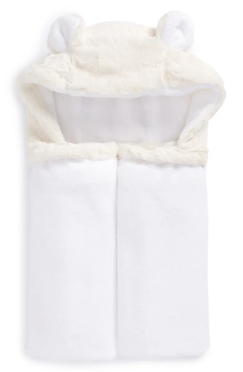 Luxe Faux Fur Hooded Towel | Nordstrom