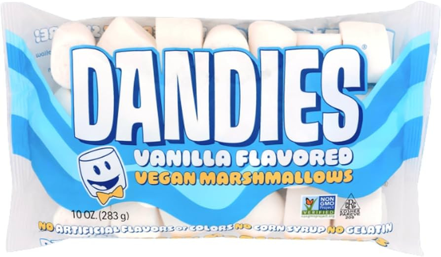 Dandies Vegan Marshmallows, No Artificial Flavorings, Food Dyes, Corn Syrup, or Gelatin, Perfect ... | Amazon (US)