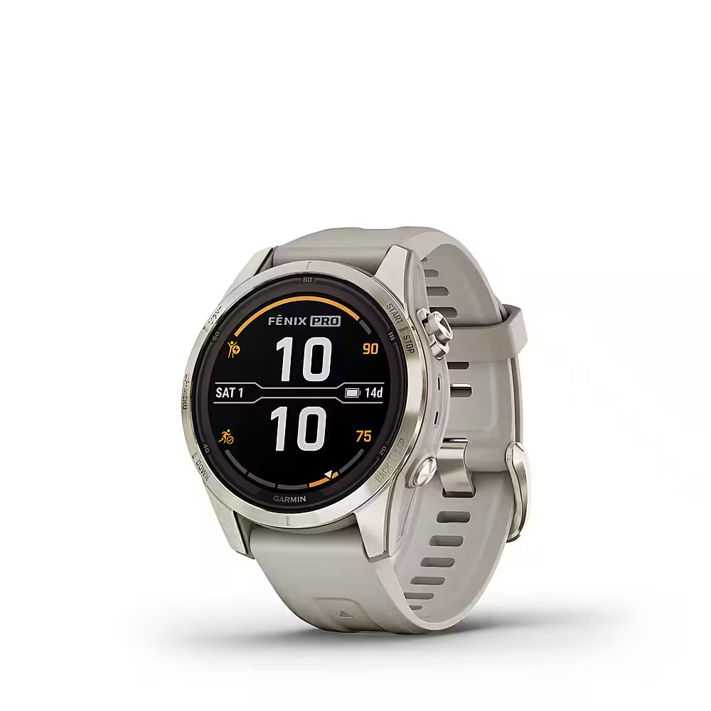 Garmin fenix 7S Pro Sapphire Solar GPS Smartwatch 42 mm Fiber-reinforced polymer Soft Gold 010-02... | Best Buy U.S.