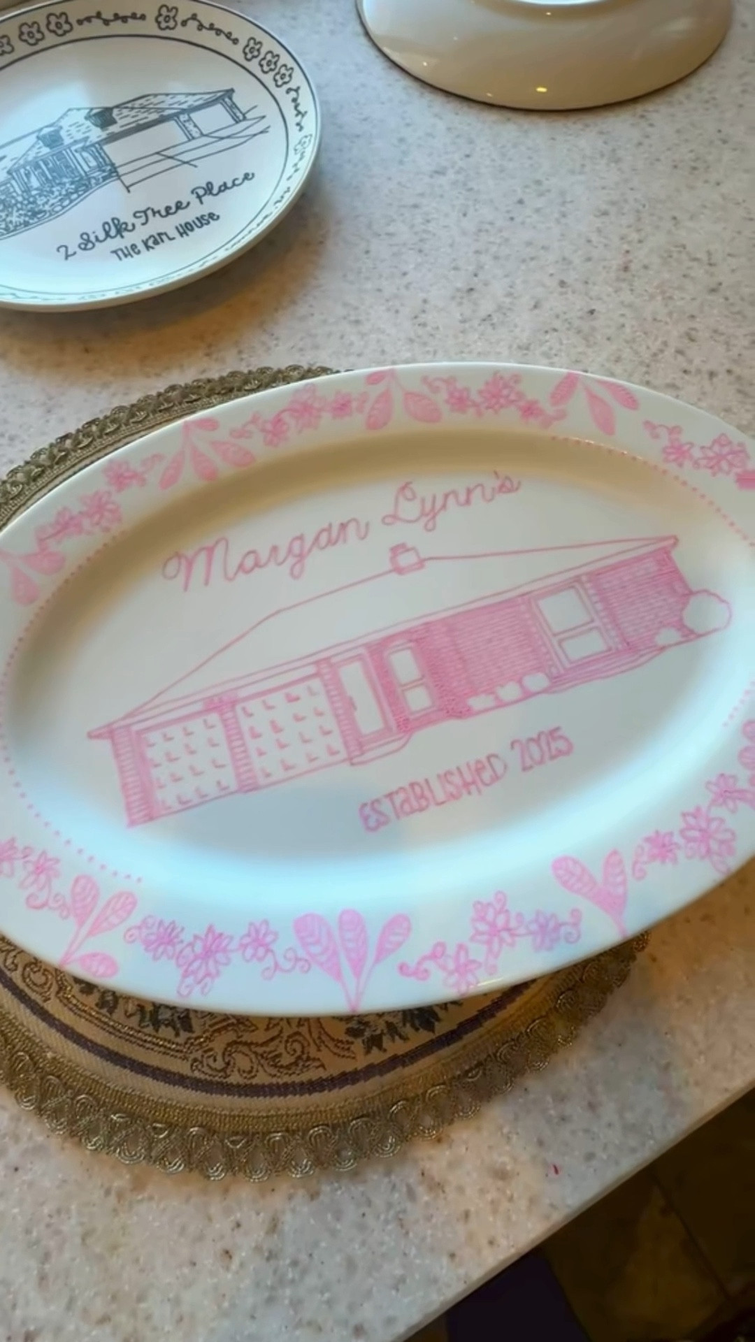 All artwork posted has received written consent. Privacy and respect is first and foremost with those that trust me with their keepsakes 💕 


Just needed to give my first platter design a moment. How perfect that it was PINK PINK PINK 🤩

DIY BLUE WHITE VINTAGE PLATES 

The following supplies I got at Dollar Tree, which is currently not registered with LTK: 
•pack of tissue paper: $1.25
•ultra fine blue sharpie: $1.25

The following materials I got from At Home which is not currently registered with LTK: 
•white ceramic platter: $14.99 (At Home) 

@Plaid Crafts 
@Michaels 


#LTKHome #LTKdayinmylife #LTKSeasonal

#LTKHome #LTKWedding
