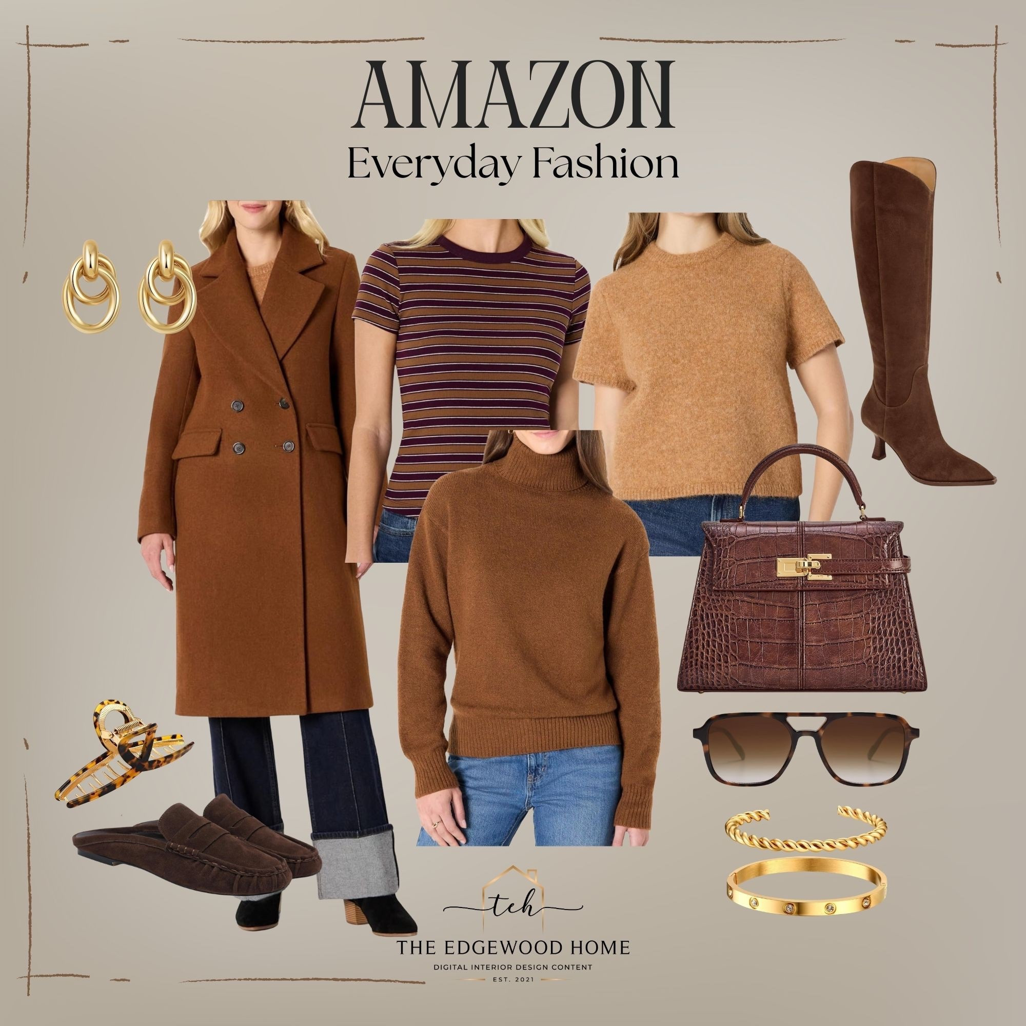 Neutral warm brown fashion for every style from Amazon 

#LTKSaleAlert #LTKootd #LTKMidsize
