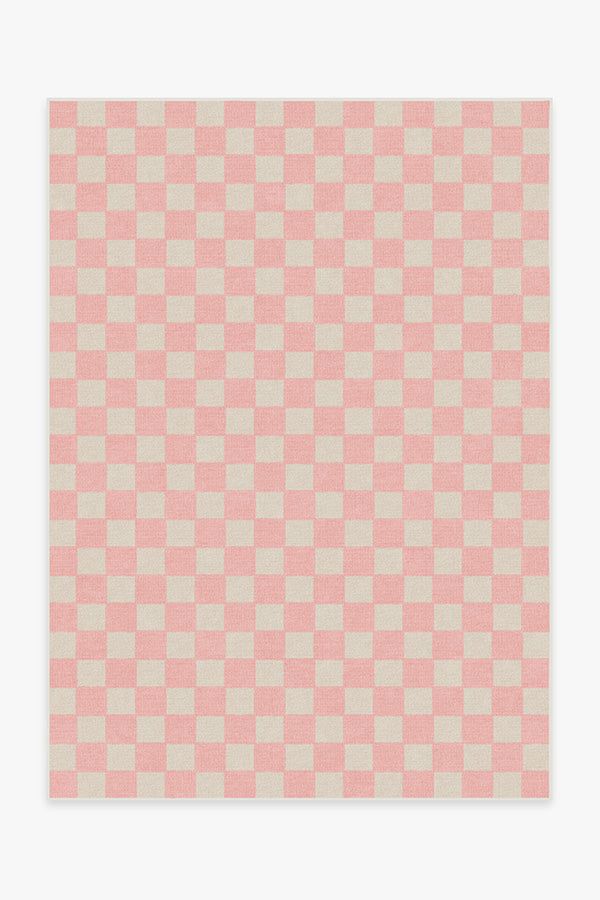 Teresa Checkered Pink Rug | Ruggable