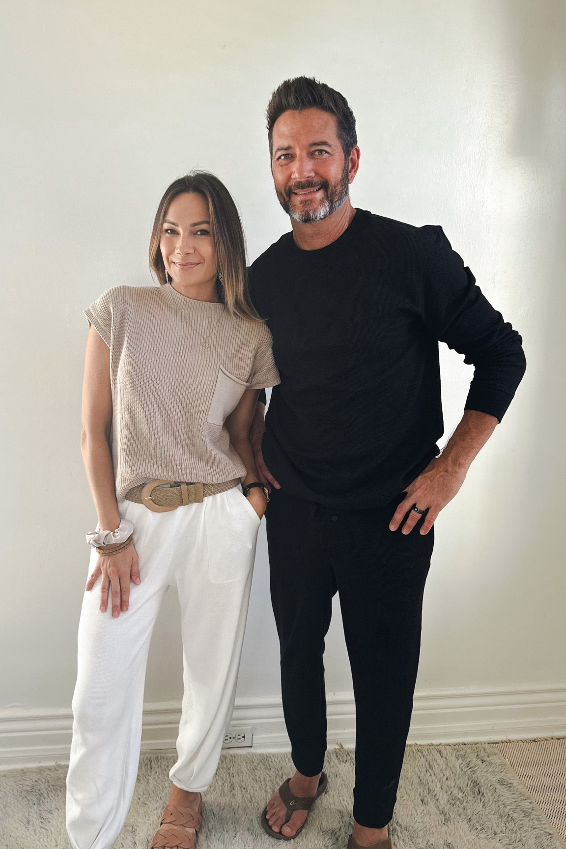 Looking fashionably paired and comfortable with loungewear that can be dressed up or down. Fits true to size! Falon got a size XS and Paul Medium  

#LTKmens #LTKunder100 #LTKshoecrush