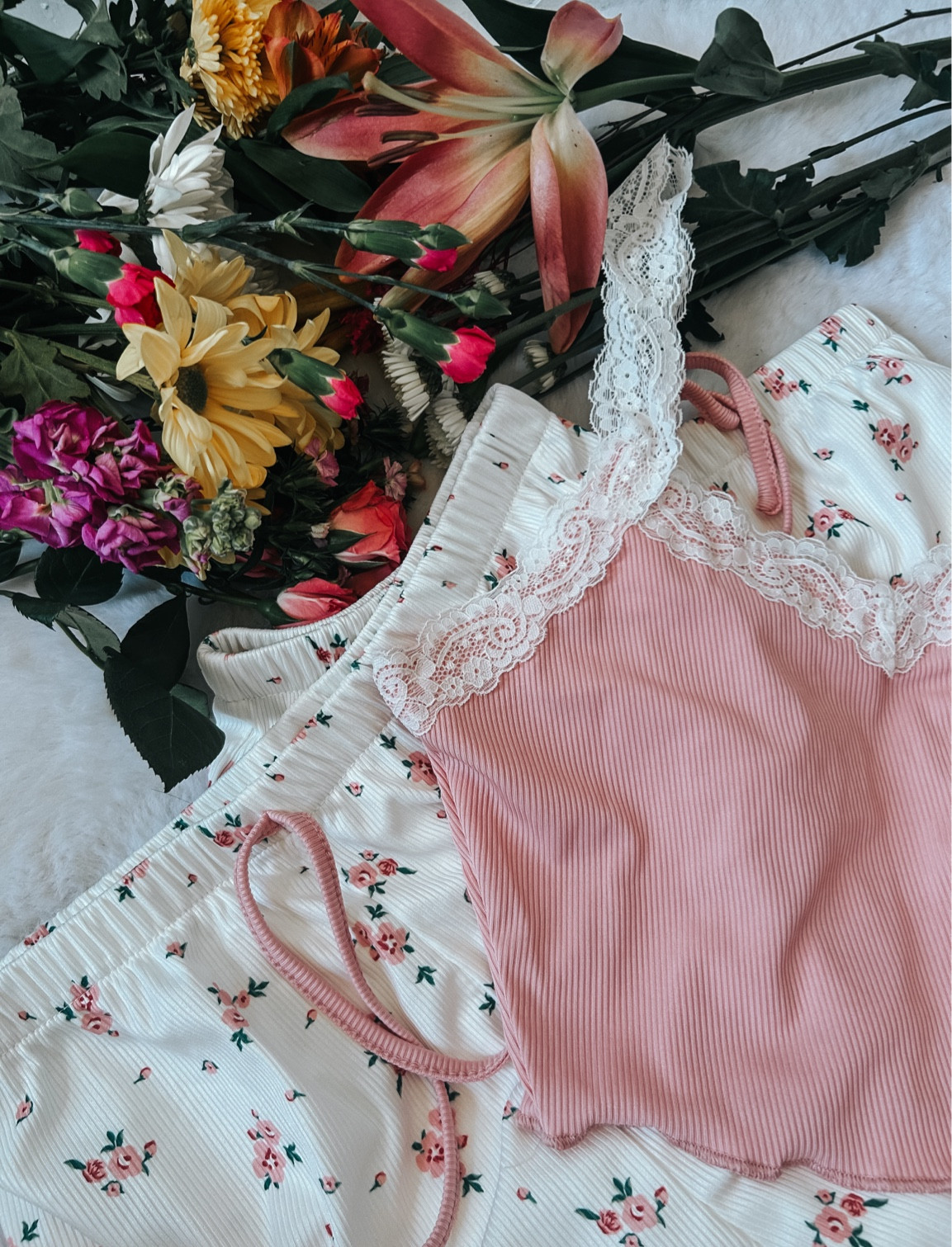 Spring pjs, comfy pjs, coquette, rose pattern, soft pjs 

#LTKSpringSale #LTKSeasonal #LTKsalealert