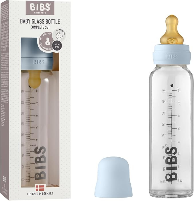 BIBS Biberón de cristal para bebé. Anti-cólico. Pezón redondo de látex de caucho natural. So... | Amazon (US)