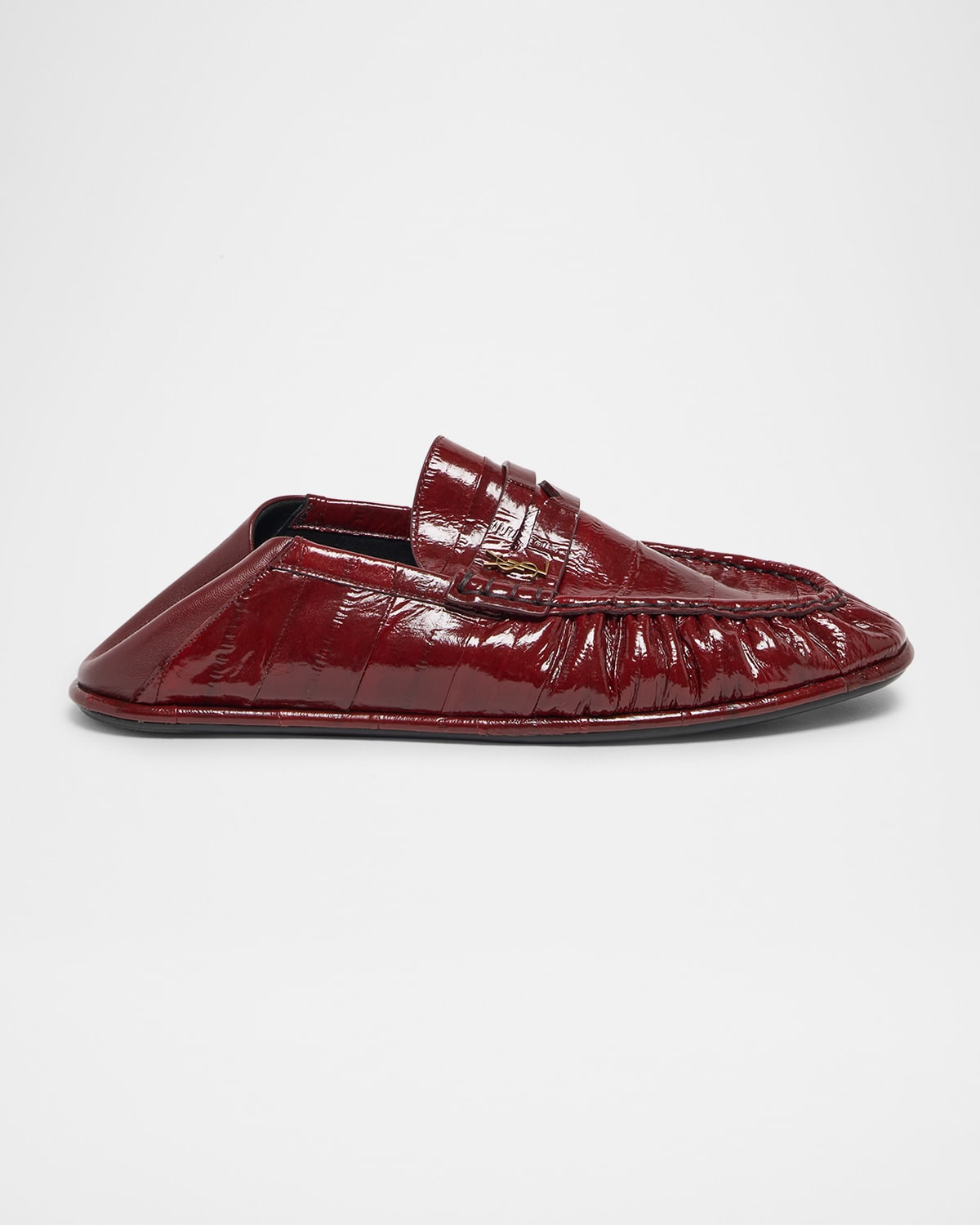 Croco YSL Convertible Penny Loafers | Neiman Marcus