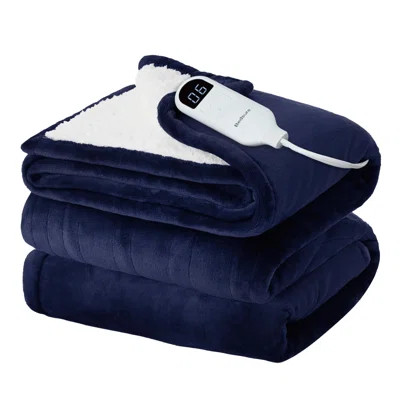 Heated Blanket Soft Ribbed Flannel Electric Blanket, GentleSoft™ | Wayfair North America