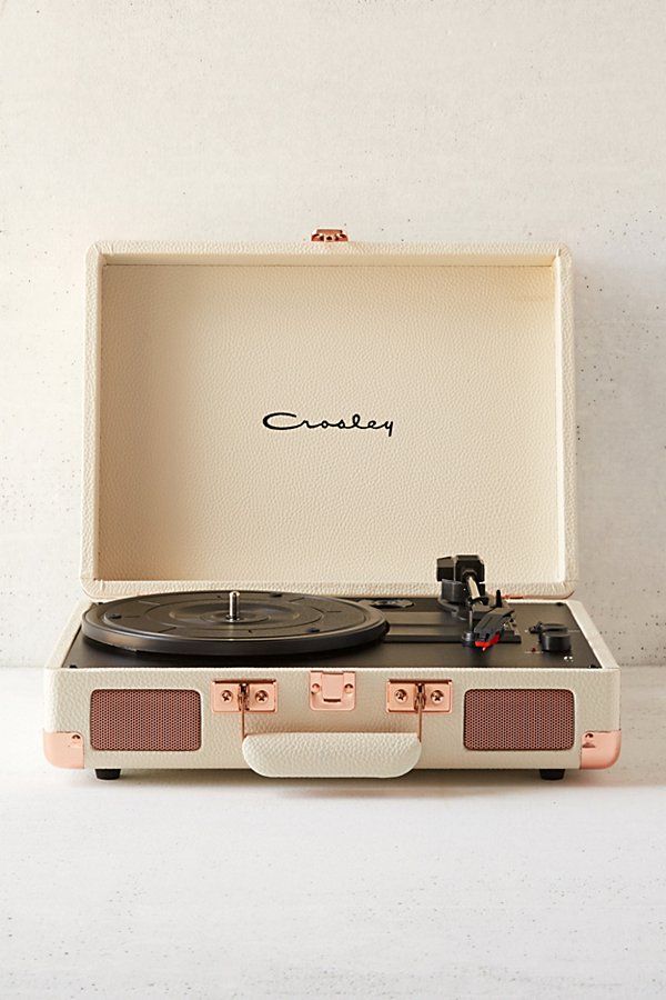 Crosley UO Exclusive Cream + Rose Gold Cruiser Bluetooth Record Player - White at Urban Outfitters | Urban Outfitters (US and RoW)