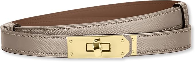 LumiSyne Women Skinny Leather Belt Classic Solid Color Alloy Turn Lock Ladies Adjustable Leather Belt Slim Thin Waist Belt Waistband Decorative Belt For Dresses Jeans Pants Coat | Amazon (UK)