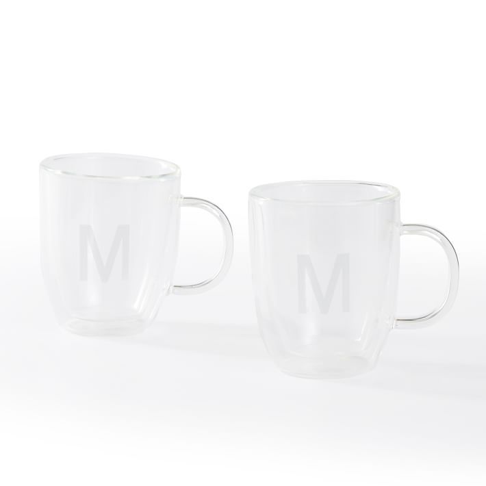 Bodum Bistro Double Walled Glass Mugs, Set of 2 | Mark and Graham