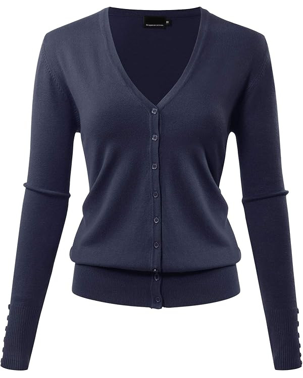 Allsense Women's Long-Sleeve Lightweight V-Neck Cardigan Sweater | Amazon (US)