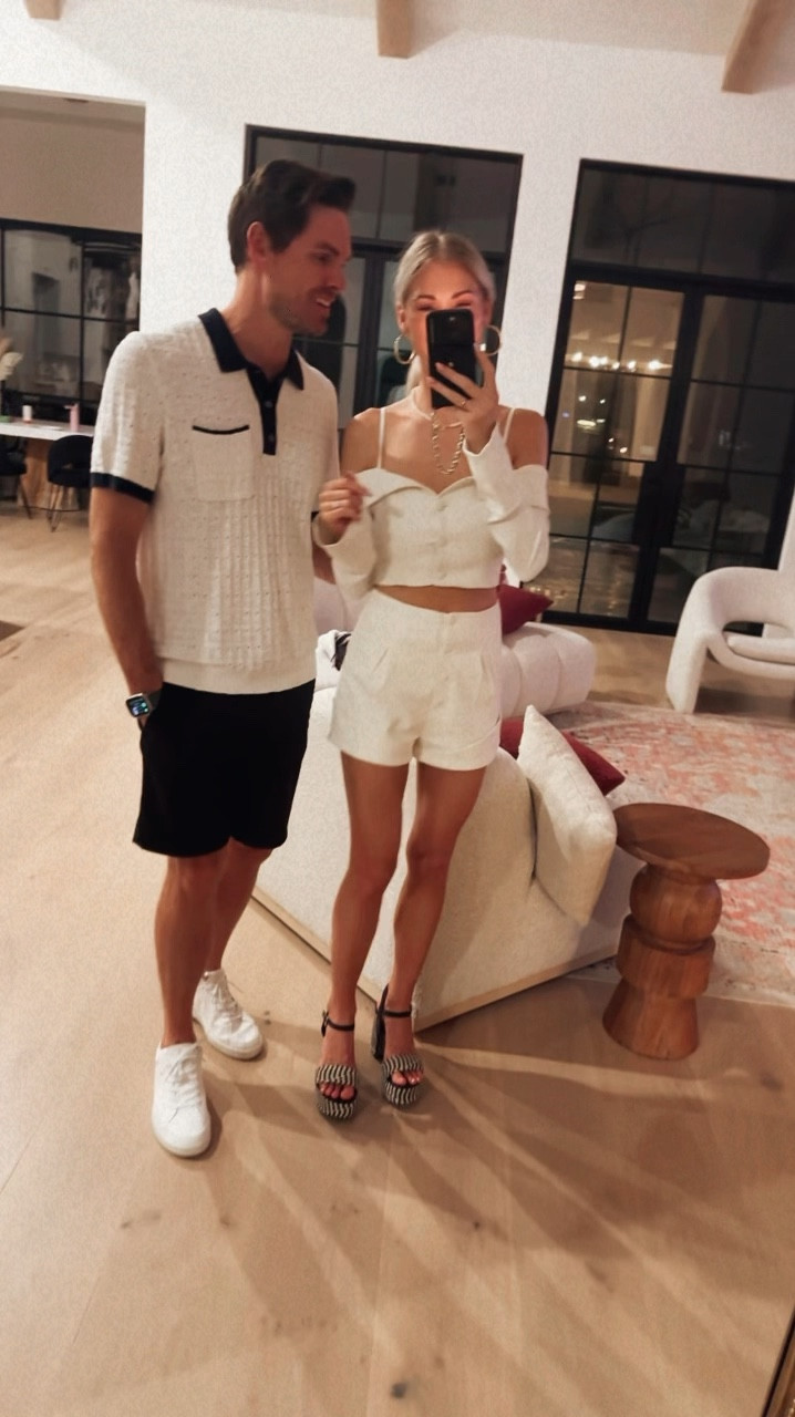 Revolve women’s top and short set!
Shoes from Target
Men’s shirt from Abercrombie 

#LTKMens #LTKWedding #LTKShoeCrush