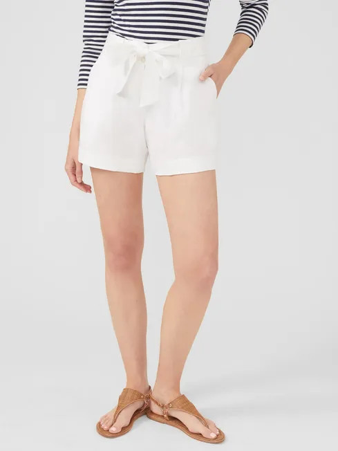 Abbie Linen Blend Shorts | J.McLaughlin