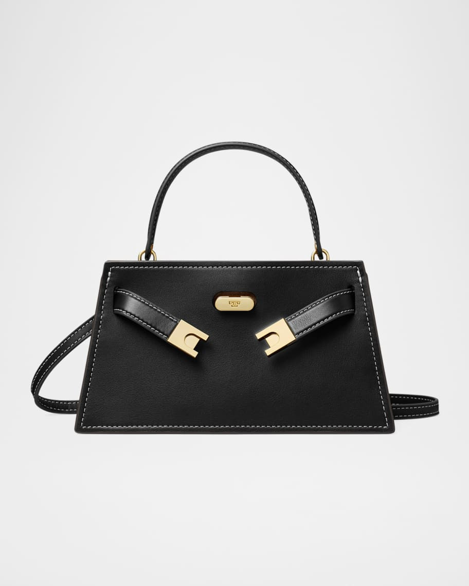 Tory Burch Lee Radziwill Petite Leather Top-Handle Bag | Neiman Marcus